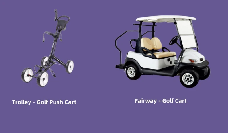 push and fairway golf cart