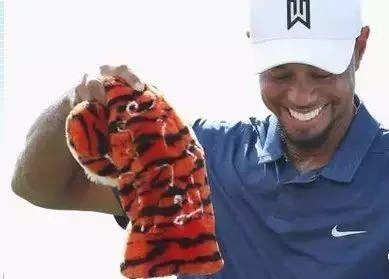 Tiger Woods' classic Tiger club head cover